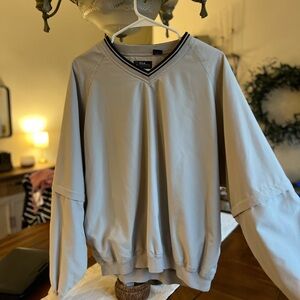 PGA Tour Light Beige Water Resistant V-Neck